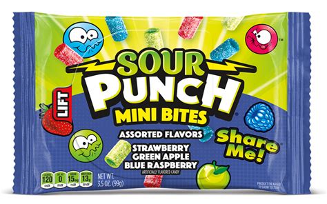 Mini Assorted Flavors 3 5oz Bag Sour Punch
