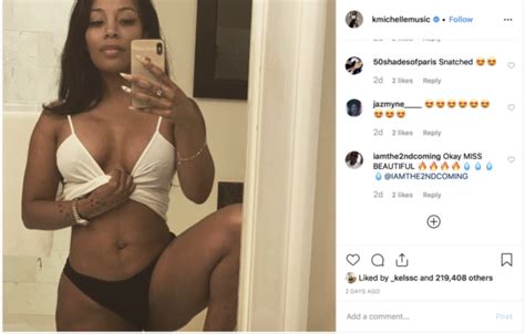 looking plastic k michelle post goes left when fans accuse her of