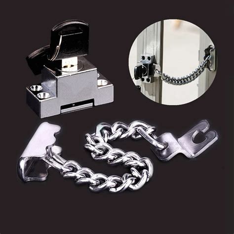 high quality pcslot window security chain lock door restrictor child safety stainless anti