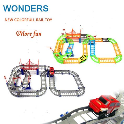 buy  style colorful rail car toy multilayer railcar kids toys thomas