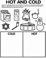 Cold Hot Coloring Worksheets Crayola Pages Preschool Vs Objects Things Safety Opposites Kindergarten Weather Activities Science Worksheet Kids Color Temperature sketch template
