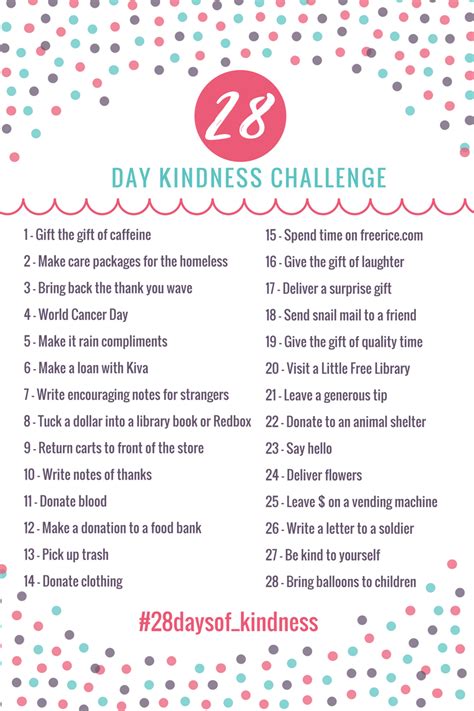 February Kindness Challenge Long Story Short
