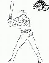 Coloring Baseball Pages Mlb Player Catcher Draw Logo Cardinals Softball Sox Red Drawing Phillies Field Printable Ravens Dodgers Players Kids sketch template