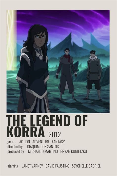The Legend Of Korra Poster By Cindy Film Posters Minimalist Anime