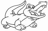 Crocodile Coloring Pages Drawing Water Advertisement sketch template