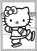 Kitty Hello Coloring Pages Christmas Kids Printable Colorare Da Color Colouring Halloween Winter Sheets Printables Print Activity Drawing Coloriage Natale sketch template