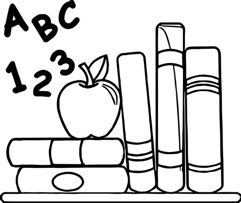 gambar school interactive coloring sheet freebie meet teach apple