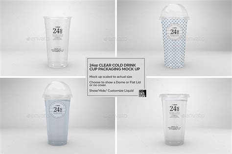 clear cold drink cups packaging mock   incybautista graphicriver