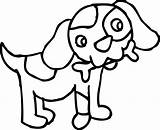 Coloring Dog Outline Outlines Printable sketch template
