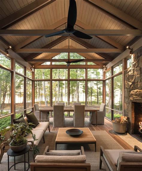 fabulous screened  porch ideas boasting woodsy views porch