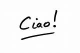 Ciao Achtergrond Geschreven Informele Italiaanse Woord Italian Vecteurs sketch template
