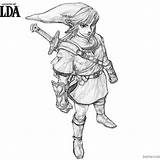 Zelda Ganon Nintendo sketch template
