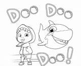 Cocomelon Coloring Pages Shark Baby Printable Kids Wonder Christmas sketch template