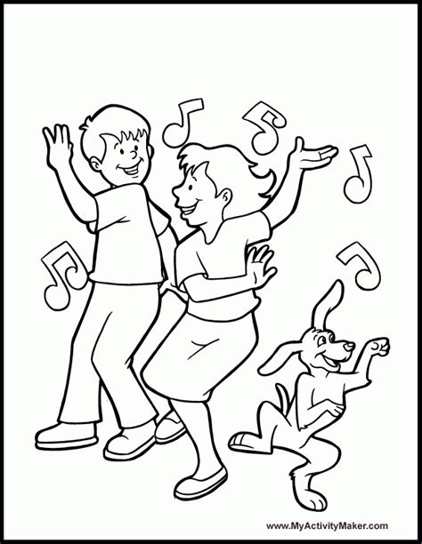 dance coloring pages  kids coloring home