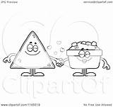 Salsa Cartoon Tortilla Chip Holding Hands Clipart Cory Thoman Outlined Coloring Vector 2021 sketch template