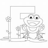 Coloring Alphabet Pages Letter Printable Kids Frog Worksheets Preschool Animal Worksheet Alphabets sketch template