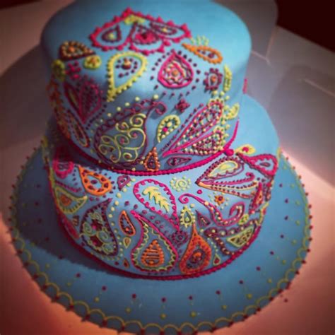 Bollywood Birthday Cake Cake Bollywood Cake Patterned Cake