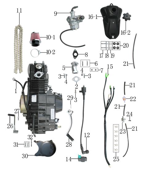 cc atv engine diagram