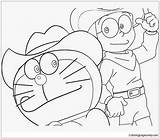 Doraemon Sketsa Hitam Mewarnai Nobita Warna Contoh Arti Kombinasi sketch template