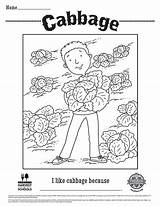 Coloring Sheets Healthy Kids Pages Cabbage Foodhero Hero Food Little sketch template