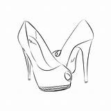 Heels High Sketch Drawing Sketches Shoe Illustration Vector Style Heel Shoes Drawings Creativemarket Stock Aesthetic Classy Fashion Preview sketch template