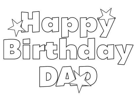 happy birthday dad  daughter coloring pages handmade  paula
