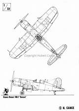 F4u Corsair Vought Cance Hubert Plans sketch template