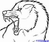 Wolf Drawing Draw Angry Easy Step Realistic Face Growling Drawings Outline Coloring Pages Cliparts Wolves Printable Head Simple Arctic Google sketch template