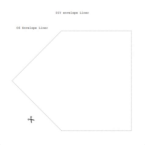 envelope liner template