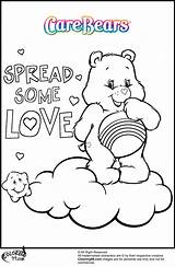 Coloring Care Bear Pages Colouring Kids Bears Adult Color Sheets Printable Carebear Cheer Valentine Book Cute Colors Books Teamcolors Lot sketch template