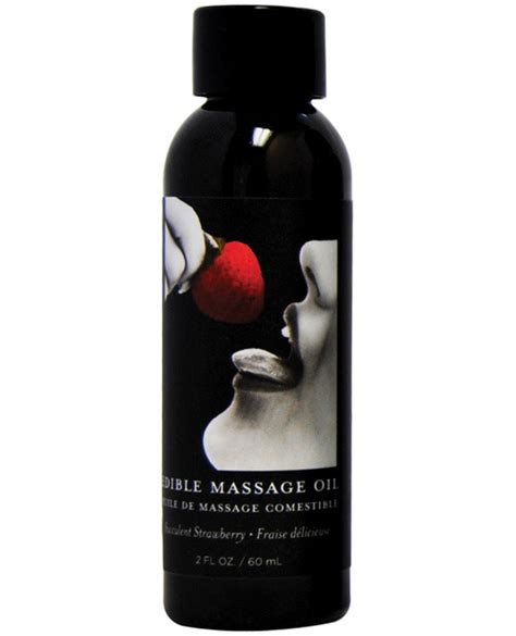 earthly body edible flavored massage oil 8oz