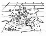 Banana Coloring Pages Split Fairy Eat sketch template