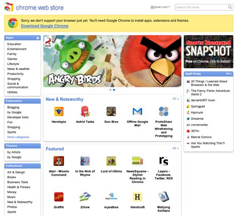 google debuts  slick  fast  chrome web store pics
