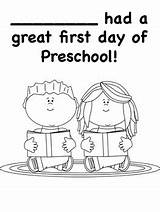 First Coloring Preschool Pages Prek Followers sketch template