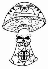 Trippy Mushroom Drawings Drawing Skull Sneak Coloring Pages Mushrooms Google Shroomery Cool Psychedelic Cartoon Easy Skulls Search Clip Amanda Rodriguez sketch template