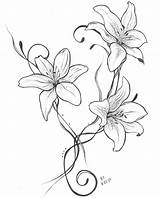 Drawing Tattoo Flower Sampaguita Lillies Tattoos Lily Deviantart Drawings Lilies Idea Lilly Blumen Vorlage Flowers Designs Stencils Für Draw Img08 sketch template