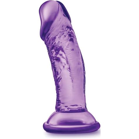b yours sweet n small 4 dildo with suction cup purple