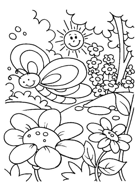 printable coloring pages spring