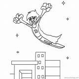 Danny Phantom Coloring Pages Superhero Flying City Over Print Xcolorings 960px 67k Resolution Info Type  Size Jpeg sketch template
