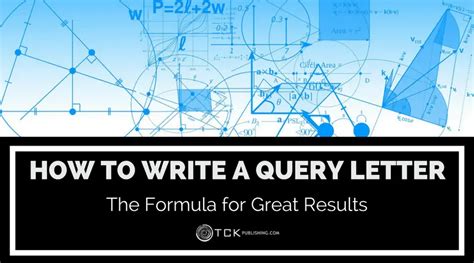 write  query letter   step formula  nonfiction