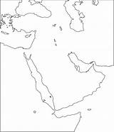 Osten Naher Landkarte Unbeschriftet Asien Anklicken Bitte sketch template