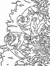 Apen Kleurplaten Kleurplaat Monkeys Affen Ausmalbilder 1817 Dieren sketch template