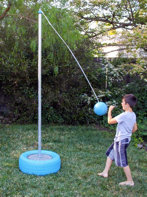 backyard tetherball game diy
