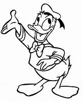 Donald Duck Coloring Sheets Pages Print Activity sketch template