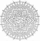 Coloring Celestial Mandalas Adult Printable Mandala Creative Books Pages Designlooter Adults Haven 242px 37kb Sheets sketch template