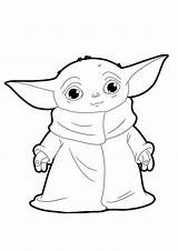 Yoda Mandalorian Ausmalbilder Deiner Tasche Raskrasil sketch template