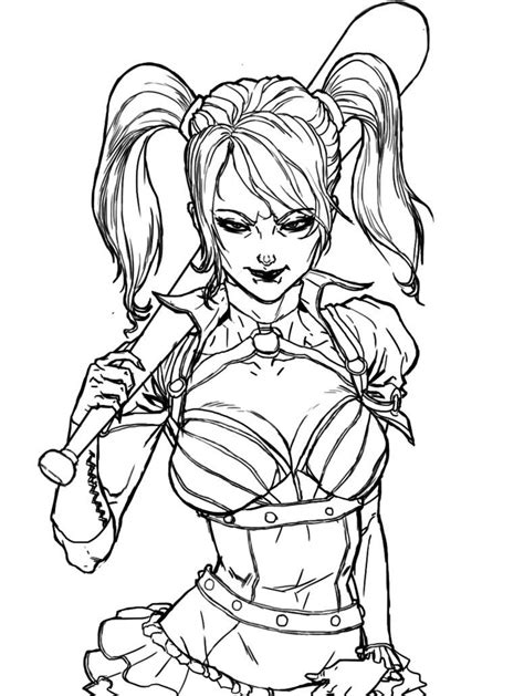 Harley Quinn Coloring Pages Birds Of Prey