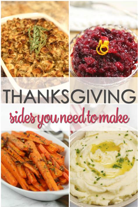 traditional thanksgiving side dishes 25 easy recipes