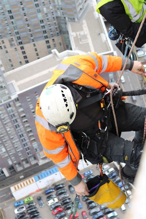 gasket installation  highrise building north west rope access
