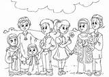 Coloring Muslim Kinder Kleurplaat Culture Moslim Cultuur Children La Bilde Dem Aus Westen Malvorlage Kultur Muslimsk Barn Western Fargelegge Kinderen sketch template